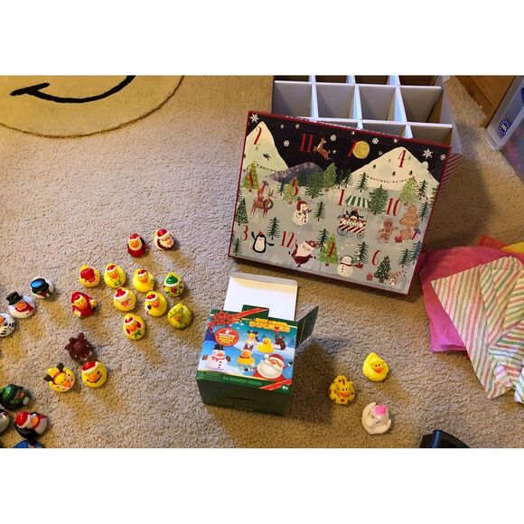 Joyin 24 PCS Christmas Rubber Duck for Stocking Stuffers Bath Toys - Picture 2 of 5